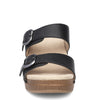 Dansko Women's Sophie Sandal - Black Full Grain Leather 9841022200 - ShoeShackOnline