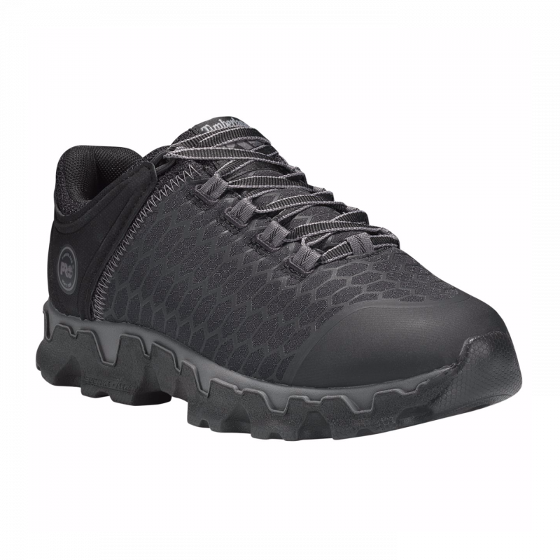 Timberland Pro Women's Powertrain Sport SD+ Soft Toe Work Shoe - Black A1GW3 - ShoeShackOnline