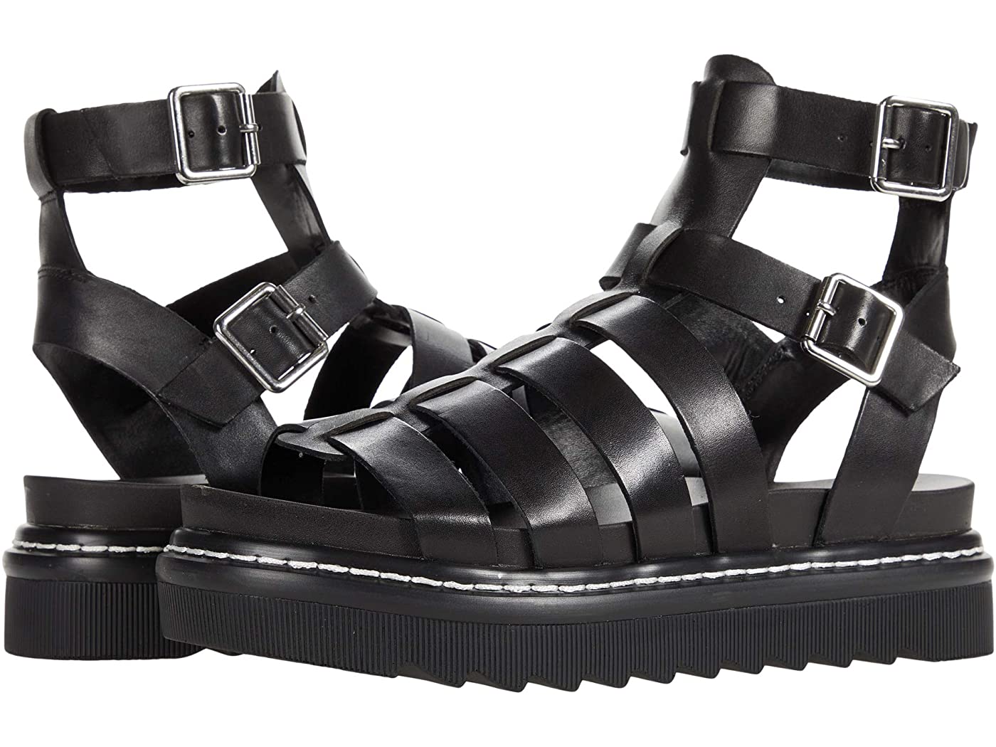 Steve Madden Women's Strappy Platform Sandal - Black BENE03S1