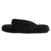 Cobian Women's Bliss Fuzzy Slip On Shoe - Black BLI18-001