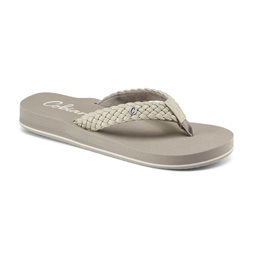 Cobian Women's Braided Bounce Flip Flops - Cream BRB10-110