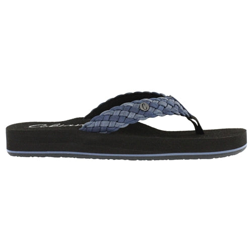 Cobian Women's Braided Bounce Flip Flops - Indigo BRB10-460 - ShoeShackOnline