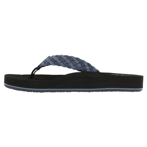 Cobian Women's Braided Bounce Flip Flops - Indigo BRB10-460 - ShoeShackOnline