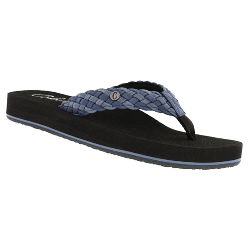 Cobian Women's Braided Bounce Flip Flops - Indigo BRB10-460 - ShoeShackOnline