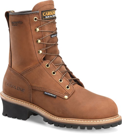 Carolina Men's 8" Waterproof Insulated Logger Boot - CA4821 - ShoeShackOnline