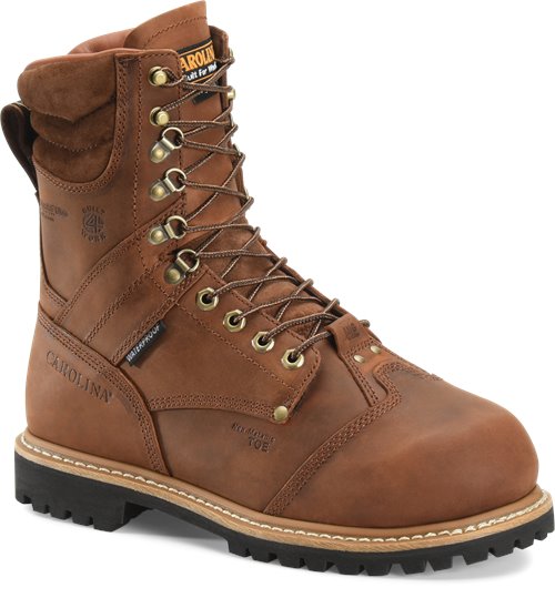 Carolina Men's 8" Waterproof Insulated Composite Toe Internal MetGuard Work Boot - CA7921