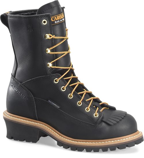 Carolina Men's 8" Steel Toe Waterproof Lace to Toe Logger Boot - CA9825