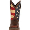 Durango Men's Rebel Patriotic Pull-On Western Flag Boot - Brown DB5554 - ShoeShackOnline