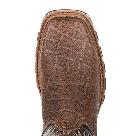 Durango Men's Maverick XP Waterproof Steel Toe Western Work Boot - Chocolate/Black DDB0176 - ShoeShackOnline