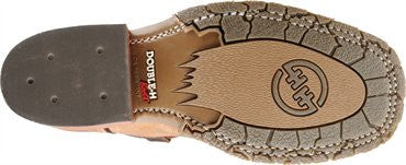 Double-H Men's 11" Domestic Wide Square Toe ICE™ Roper - Brown DH3560 - ShoeShackOnline