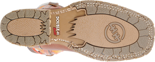 Double H Men's 12" Domestic Wide Square Toe ICE Roper - Peanut Bison DH4400