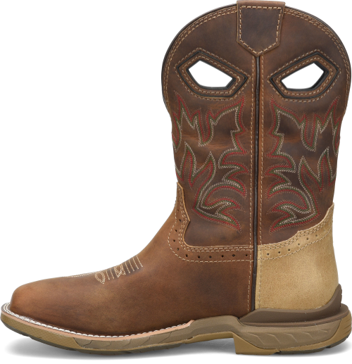 Double H Men's 11" Phantom Rider Veil Wide Square Toe Roper Boots - Brown DH5387