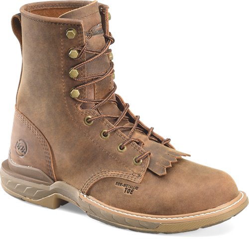 Double H Men's 8" Raid U Toe Lacer Work Boot - Brown DH5394