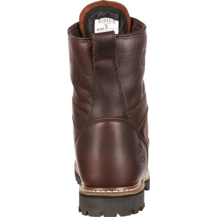 Georgia Men's 8" Waterproof Lace-to-Toe Work Boot - Chocolate G101 - ShoeShackOnline