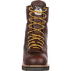 Georgia Men's 8" Waterproof Lace-to-Toe Work Boot - Chocolate G101 - ShoeShackOnline