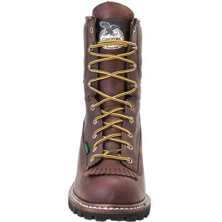 Georgia Men's 8" Waterproof Logger Work Boots - Brown G7113 - ShoeShackOnline