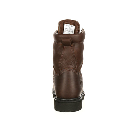 Georgia Men's 8" Lace-to-Toe Steel Toe Waterproof Work Boot - Chocolate G8341 - ShoeShackOnline