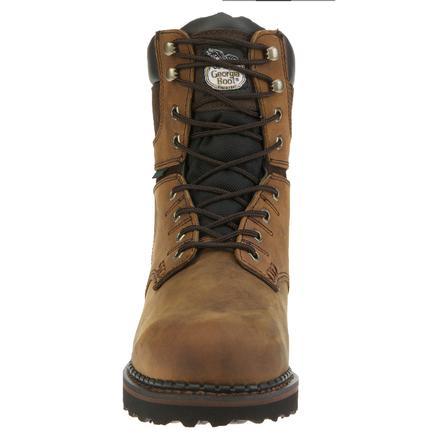 Georgia Men's 8" Brookville Steel Toe Waterproof Work Boot - Brown G9334 - ShoeShackOnline