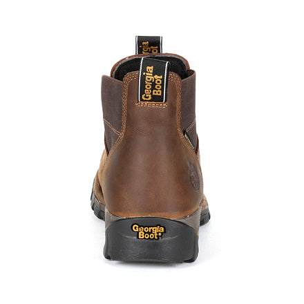 Georgia Men's 4" Eagle One Waterproof Chelsea Work Boot - Brown GB00315 - ShoeShackOnline