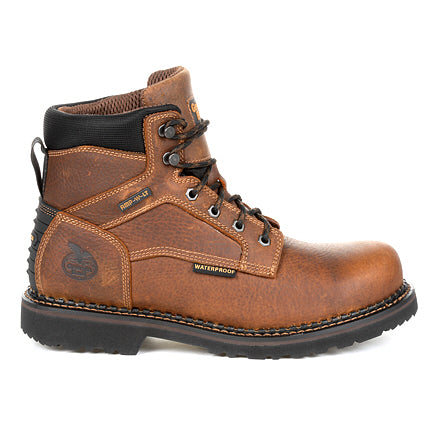 Georgia Men's 6" Giant Revamp Waterproof Work Boot - Brown GB00316 - ShoeShackOnline