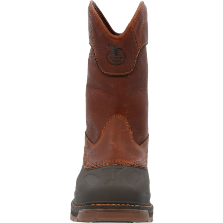 Georgia Men's 11" Carbo-Tec Waterproof Pull-On Work Boots - Brown GB00470