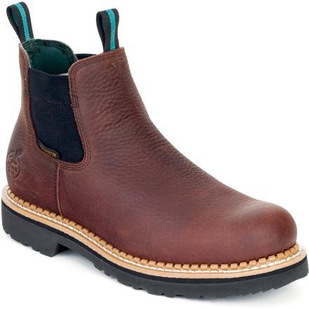 Georgia Men's 4" Giant Waterproof High Romeo Work Boot - Soggy Brown GR500 - ShoeShackOnline