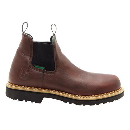 Georgia Men's 4" Giant Waterproof High Romeo Work Boot - Soggy Brown GR500 - ShoeShackOnline