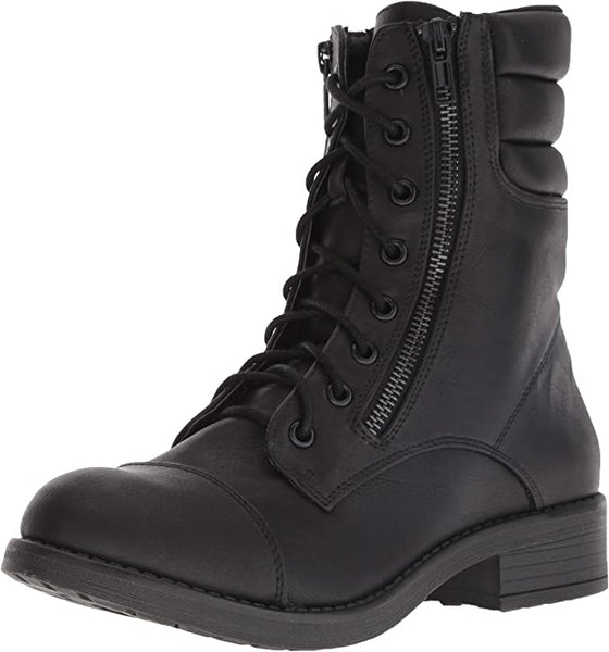 MIA Women's Maeva Combat Boot - Black GS638065