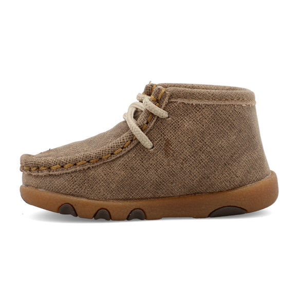 Twisted X Infant's Lace Up Chukka Driving Moc - Dusty Tan ICA0005