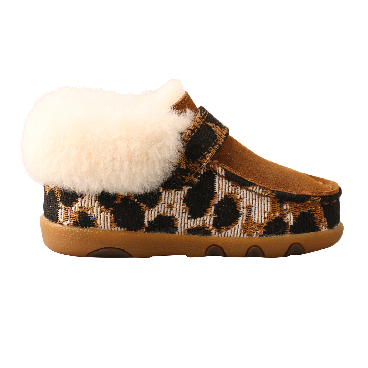 Twisted X Infant's Shearling-Lined Chukka Driving Moc - Tan/Cheetah ICA0025