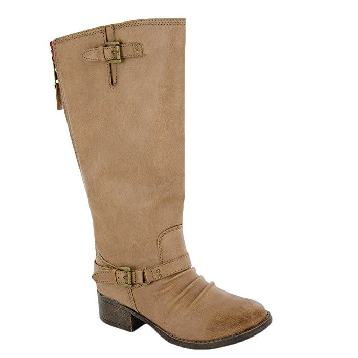 Steve Madden Girl's JBanditt Tall Boot - Cognac - ShoeShackOnline