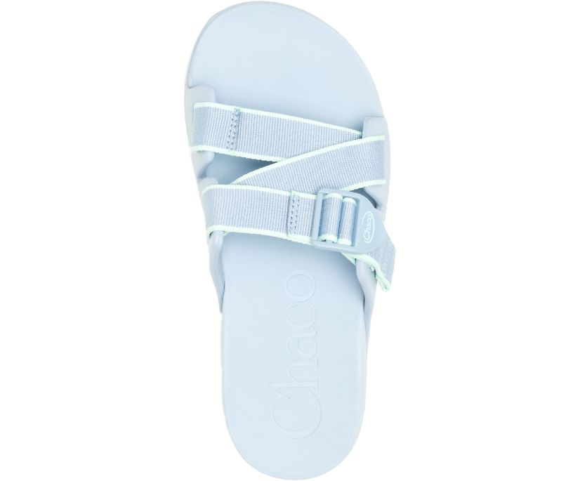 Chaco Women s Chillos Slide Sandals Outskirt Sky Blue JCH109126