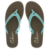 Cobian Women's Leucadia Flip Flop - Turquoise LEC17-440
