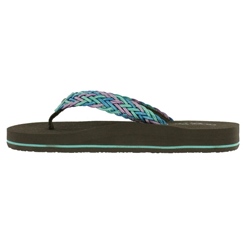 Cobian Kid's Lil Lalati Flip Flop - Aqua LLA14-340 - ShoeShackOnline