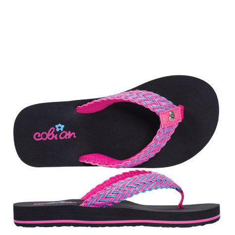 Cobian Kid's Lil Lalati Flip Flop - Pink LLA14-650 - ShoeShackOnline
