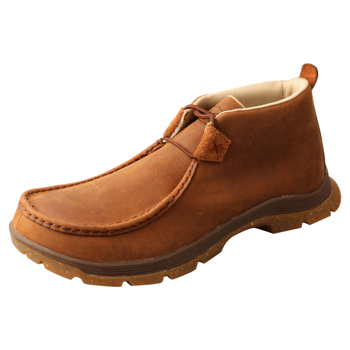 Twisted X Men's Chukka Oblique Toe Casual Shoe - Oiled Saddle MFS0003