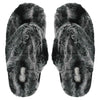 Cobian Women's Minou Fuzzy Slip On Shoe - Black MIN20-001