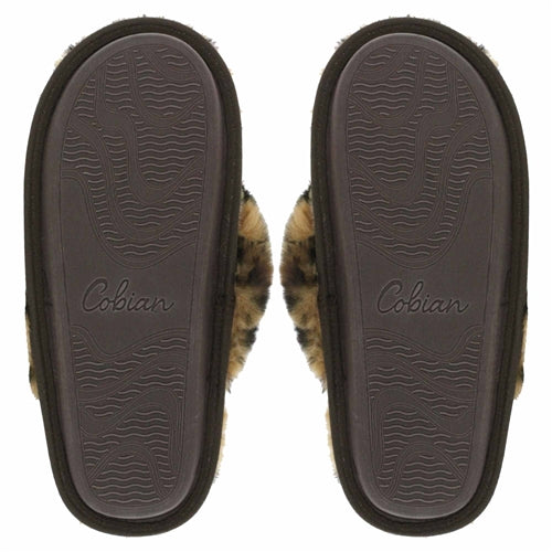 Cobian Women's Minou Fuzzy Slip On Shoe - Leopard MIN20-961