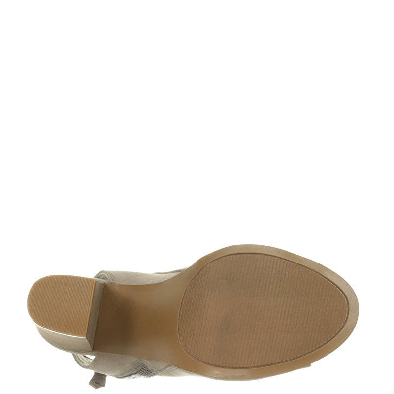 Madden Girl Women's Ninaaa Peep Toe Boot - Taupe - ShoeShackOnline