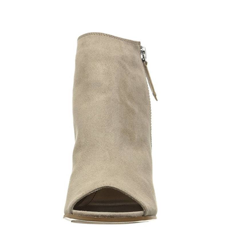 Madden Girl Women's Ninaaa Peep Toe Boot - Taupe - ShoeShackOnline
