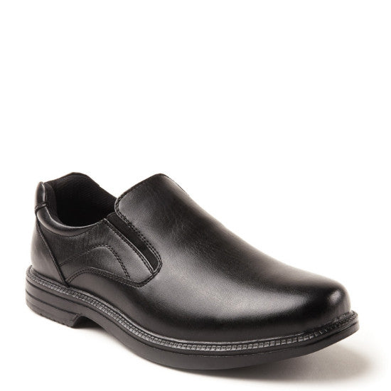 Deer Stags Men's Nu Media Slip On Loafer - Black - ShoeShackOnline