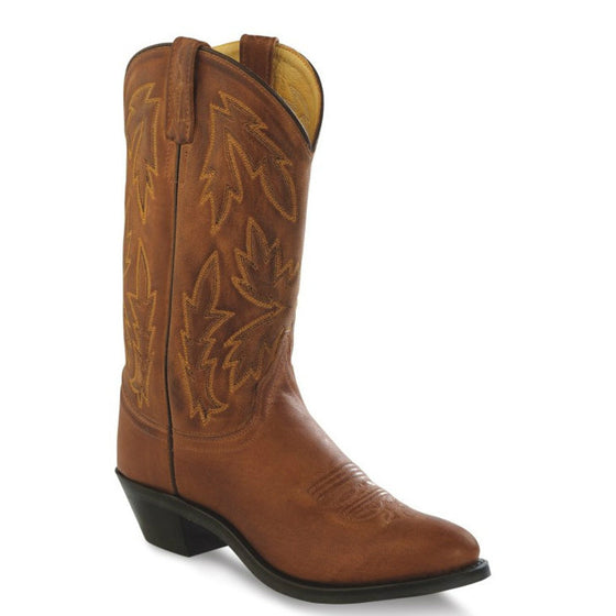 Old West Women's Polanil Round Toe Western Boots - Tan OW2029L - ShoeShackOnline