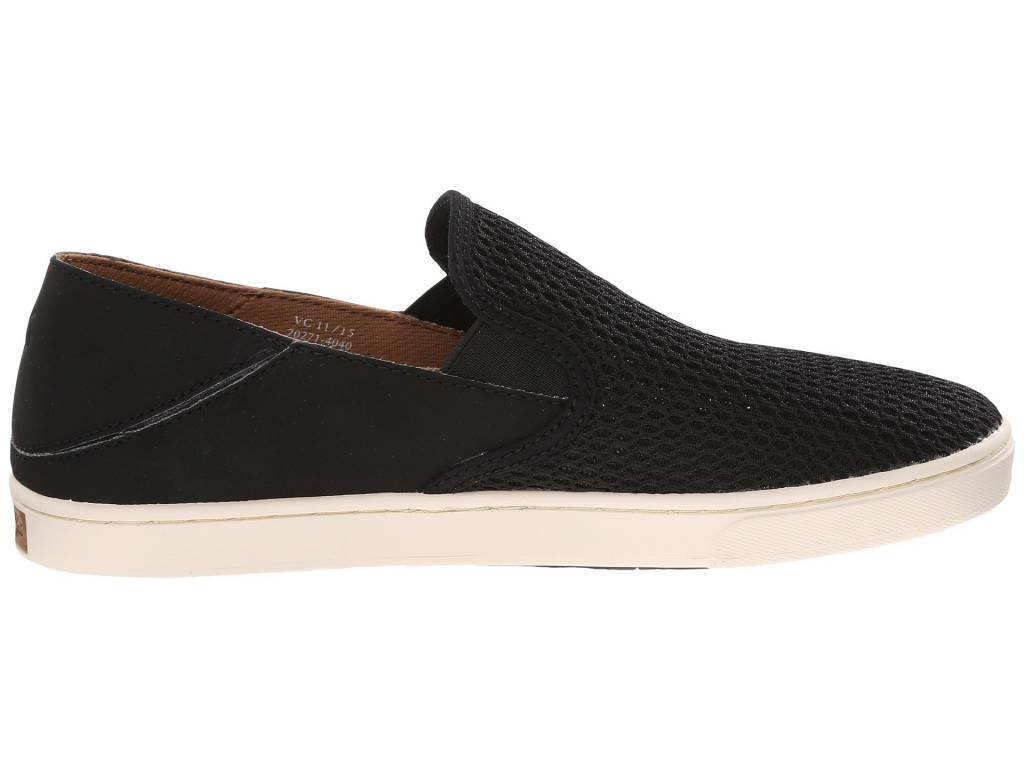 Olukai Women's Pehuea Mesh Slip On - Black/Black 20271-4040 - ShoeShackOnline