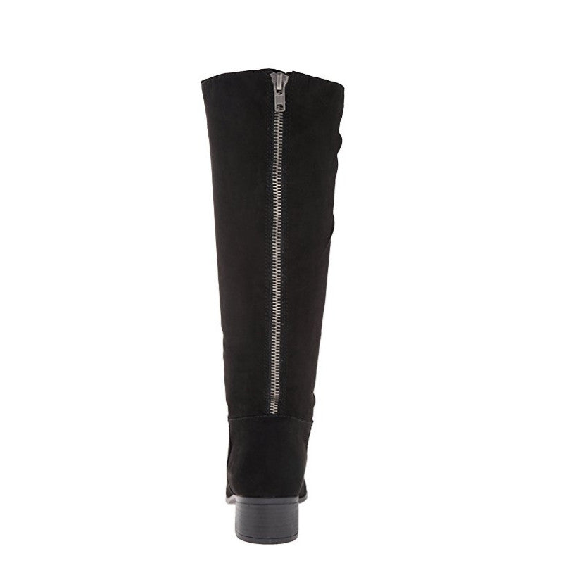 Madden Girl Women's Persiss Riding Boot - Black - ShoeShackOnline