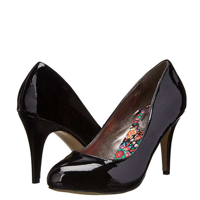Madden Girl Women's Propose Pump - Black Patent - ShoeShackOnline