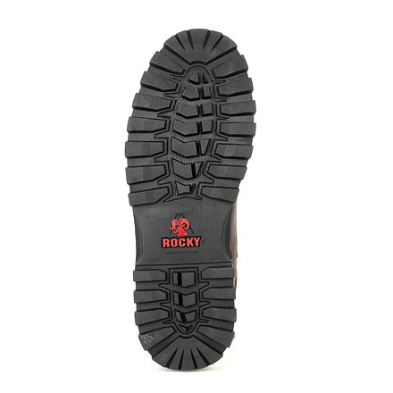 Rocky Men's 5" Outback Waterproof Plain Toe Outdoor Boot - Brown RXS0389 - ShoeShackOnline