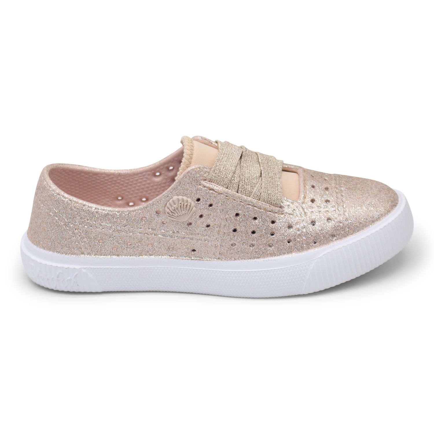 rose gold slip ons