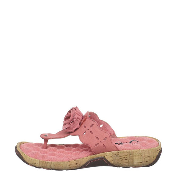 Soft Walk Women's Boca Raton Thong Sandal - Pink S1014-602 - ShoeShackOnline