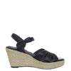 Soft Walk Women's St. Helena Wedge Sandal - Black S1301-001 - ShoeShackOnline