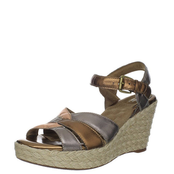 Soft Walk Women's St. Helena Wedge Sandal - Metallic Multi S1301-015 - ShoeShackOnline